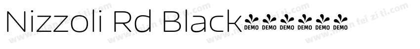 Nizzoli Rd Black字体转换